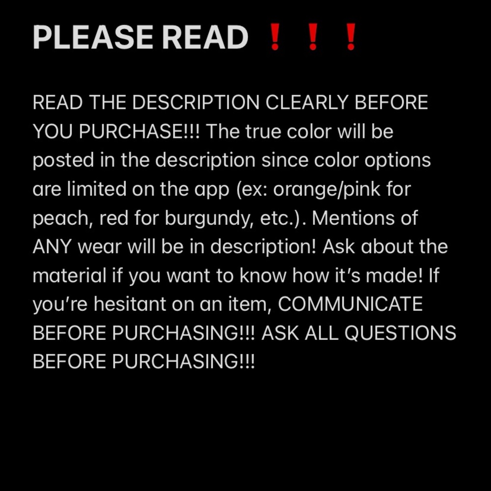 READ DESCRIPTIONS BEFORE PURCHASE!!!